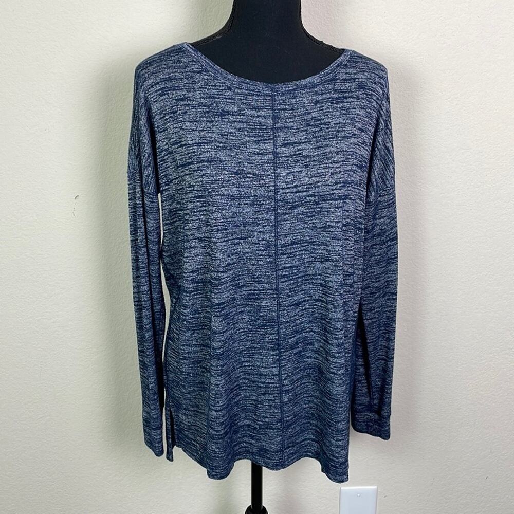 Lou & Grey blue marled long sleeve top women’s M